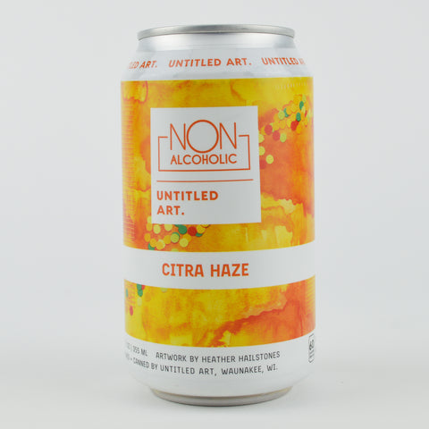 Untitled Art "Citra Haze" Non-Alcoholic Malt Beverage, Wisconsin (12oz Can)