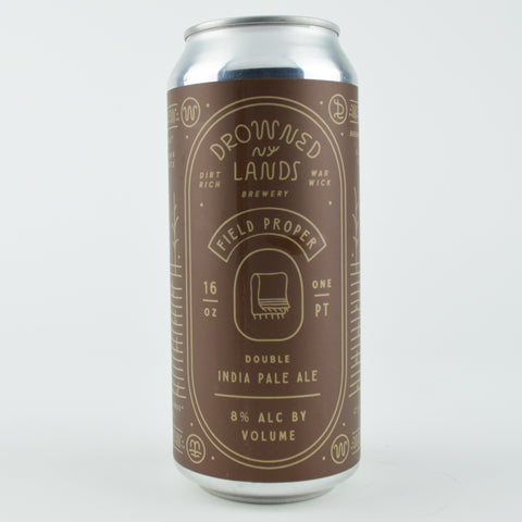 Drowned Lands "Field Proper" Hazy Double IPA, New York (16oz Can)