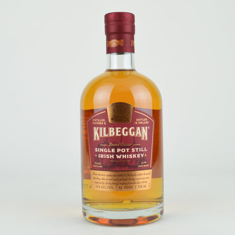 Kilbeggan Single Pot Still Irish Whiskey, Ireland (750ml Bottle)