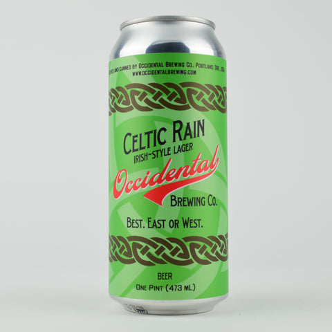 Occidental "Celtic Rain" Irish-Style Lager, Oregon (16oz Can)