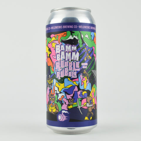 Weldwerks "Bamm Bamm Rubble Rubble" Sour Ale w/Fruity Rice Cereal, Colorado (16oz Can)