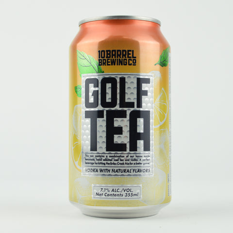 10 Barrel "Golf Tea" Vodka w/Natural Flavors, Oregon (4 Pack-12oz Can)