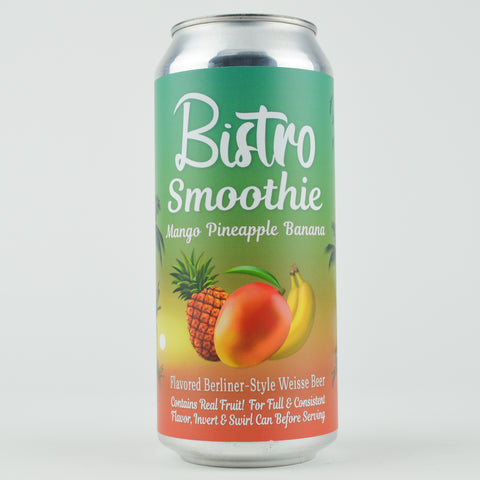 Energy City Brewing "Bistro Smoothie Mango Pineapple Banana" Flavored Berliner Weisse, Illinois (16oz Can)