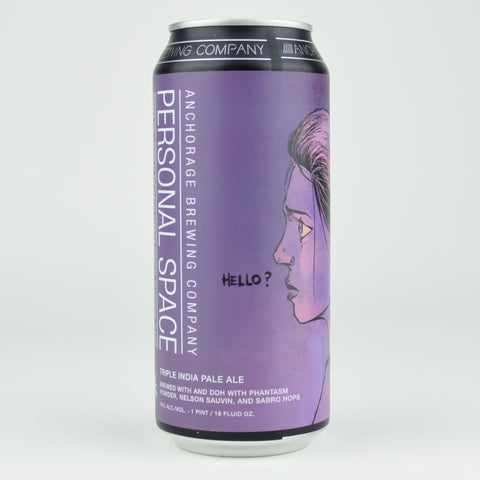 Anchorage "Personal Space" Double Dry Hopped Triple Hazy IPA, Anchorage (16oz Can)