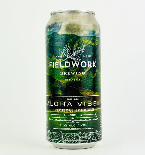 Fieldwork "Aloha Vibes" Fruited Sour Ale w/Passion Fruit, Pineapple,Tangerines, Limes, Coconut & Hibiscus, California (16oz Can)