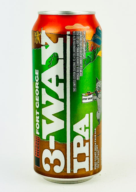 Fort George/Sunriver/Mirage "3-Way-Tropical (Orange Can)" IPA, Oregon (16oz Can)