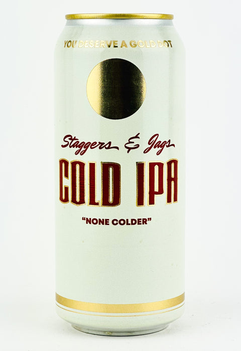 Gold Dot "Staggers & Jags" Cold IPA, Oregon (16oz Can)