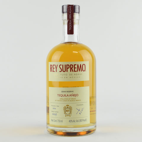 Rey Supremo "Gran Reserve" Tequila Anejo, Mexico (750ml Bottle)