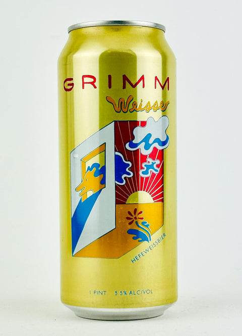 Grimm "Weisse" Hefeweissbier, New York (16oz Can)