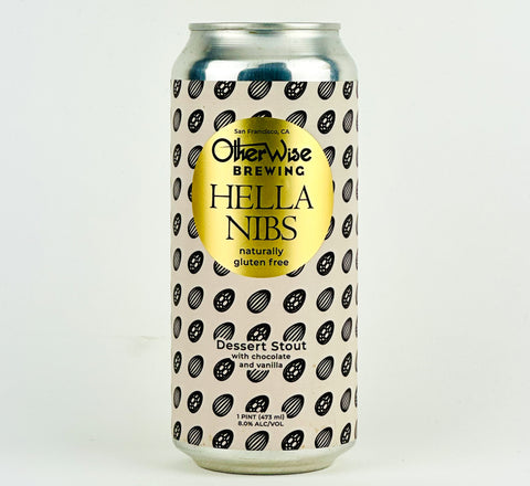 Otherwise Brewing "Hella Nibs" Dessert Stout w/Chocolate & Vanilla, California (16oz Can)