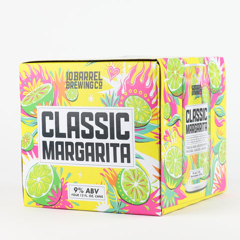 10 Barrel "Classic Margarita" Tequila & Triple Sec w/Natural Flavors, Oregon (4 Pack-12oz Can)