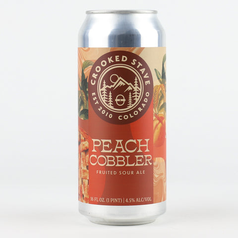 Crooked Stave "Peach Cobbler" Fruited Sour Ale, Colorado (16oz Can)