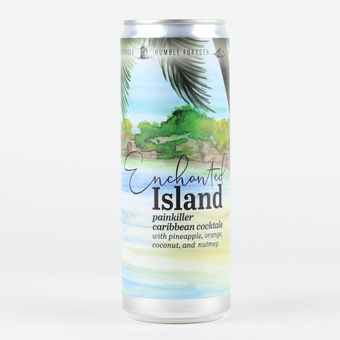 Humble Forager "Enchanted Island-Painkiller" Caribbean Cocktale Ale w/Pineapple, Orange, Coconut and Nutmeg, Wisconsin (12oz Can)