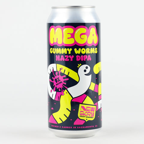 New Glory "Mega Gummy Worms" Double Hazy IPA, California (16oz Can)
