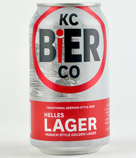 KC Bier Co. Helles Lager, Missouri (12oz Can)