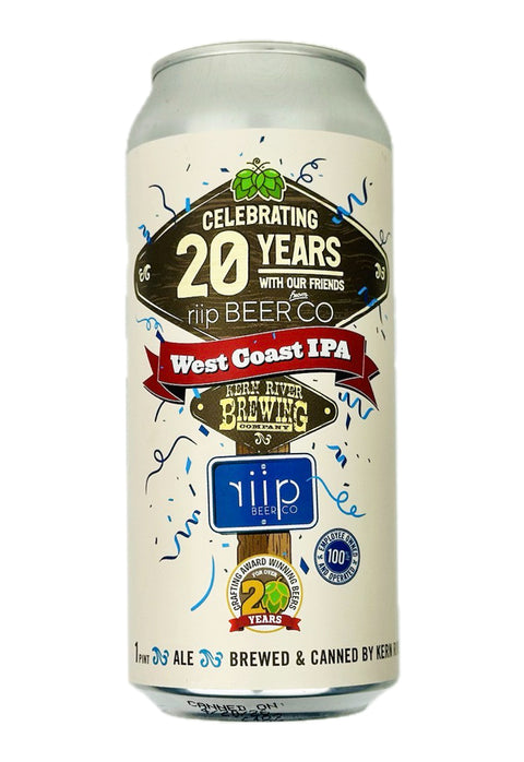 Kern River Brewing/Riip "20th Anniversary" IPA, California (16oz Can)
