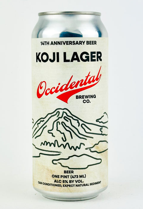 Occidental "14th Anniversary" Koji Lager Dry Lager, Oregon (16oz Can)