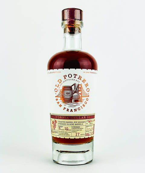 Old Potrero "California Cellar Series-Sonoma Portworks" Straight Rye Whiskey Finished In Wine Barrels, California (700ml Bottle)