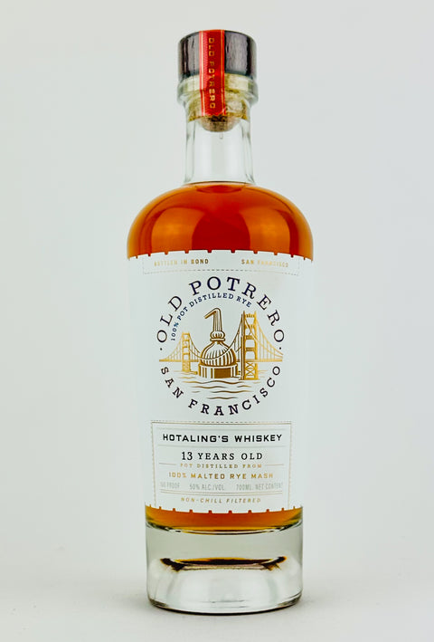 Old Potrero "Hotaling's Whiskey" 13 Year Old Bottled In Bond Malted Rye Whiskey, California (700ml Bottle)