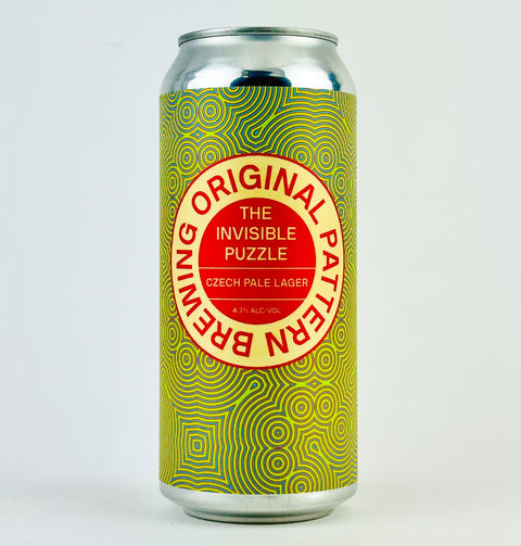 Original Pattern "The Invisible Puzzle" Czech Pale Lager, California (16oz Can)