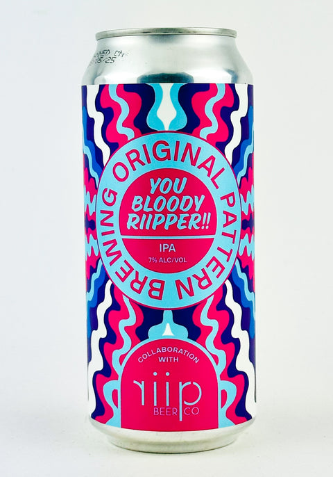 Original Pattern/Riip Beer Co. "You Bloody Ripper" IPA, California (16oz Can)
