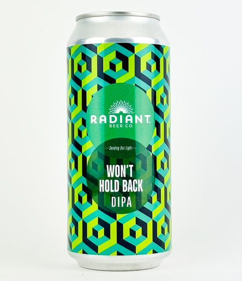 Radiant Beer Co. "Won't Hold Back" Double IPA, California (16oz Can)