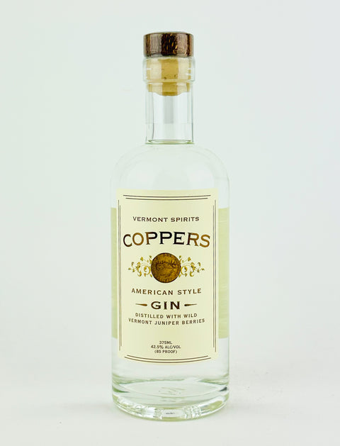 Vermont Spirits "Coppers" American Style Gin, Vermont (375ml Bottle)