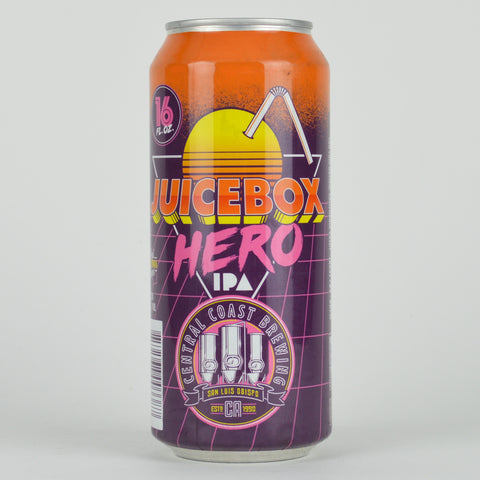 Central Coast Brewing "Juicebox Hero" Hazy IPA, California (16oz Can)