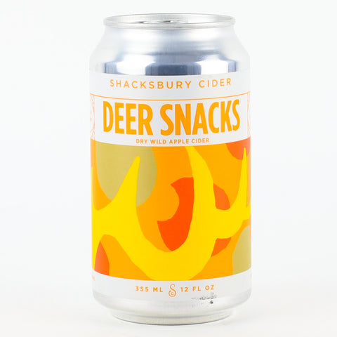 Shacksbury "Deer Snacks" Dry Wild Apple Cider, Vermont (12oz Can)