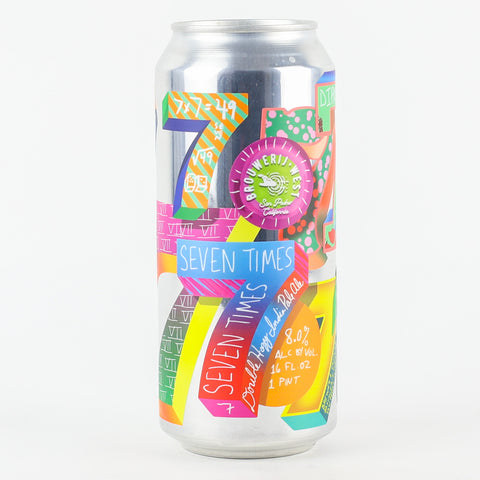 Brouwerij West "Seven Times Seven Times" Double Hazy IPA, California (16oz Can)